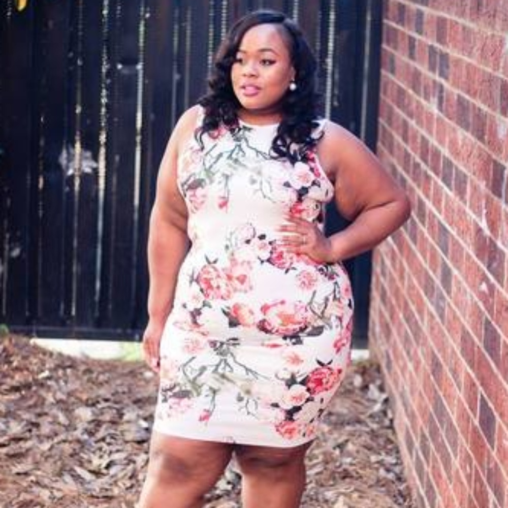 Plus Size Floral Dress